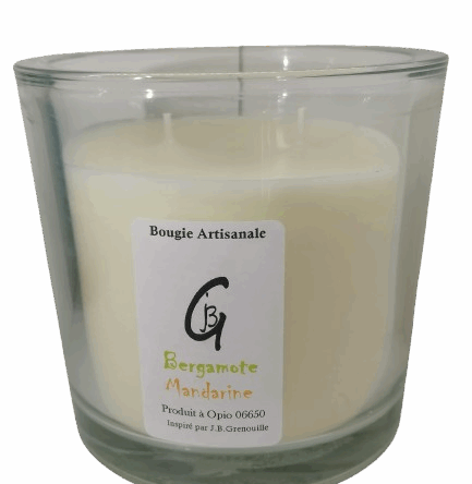 Bougie Parfumée Bergamote Mandarine P/M/G/XL